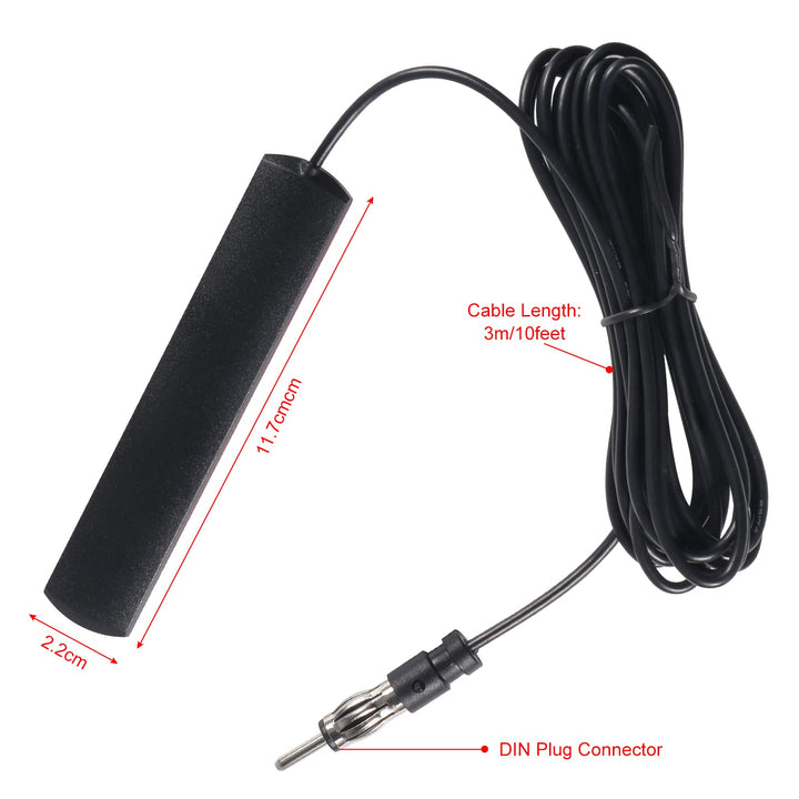 AEDIKO 2pcs Car Stereo FM Radio Antenna Hidden Windshie