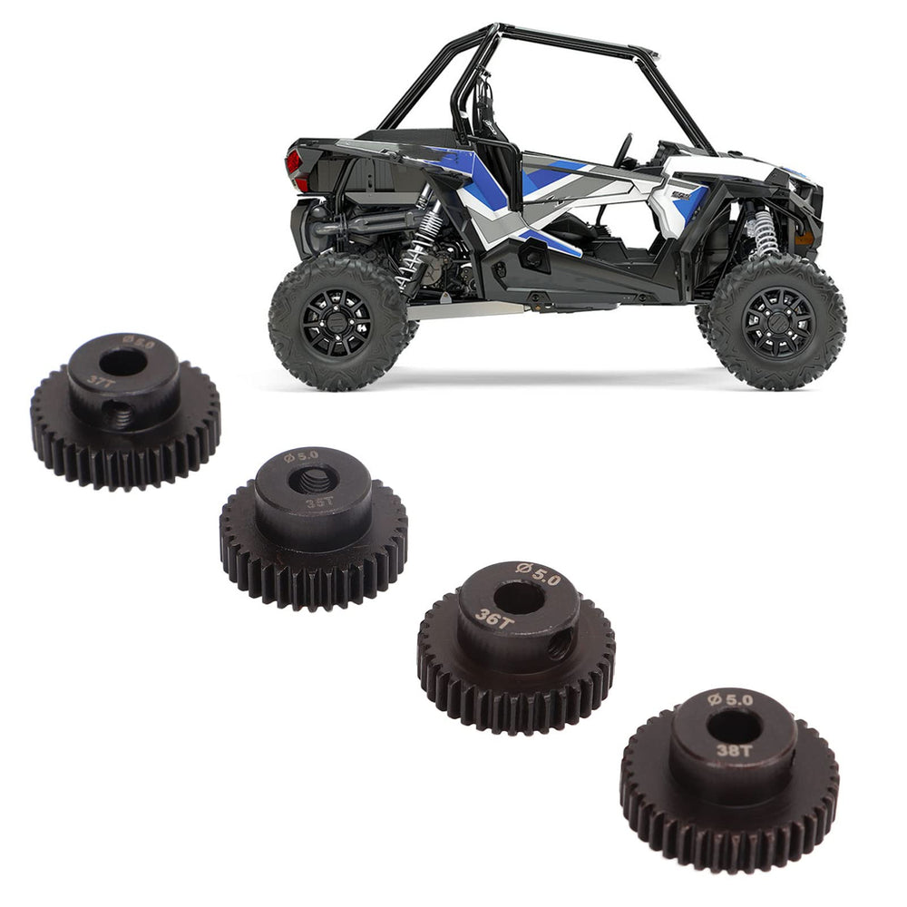 48Dp Motor Pinion Gear, 5.0Mm Molybdenum Alloy Steel Pinion Gear Set Include 35T 36T 37T 38T Motor Accessories for Rc Car Car Model Accessory