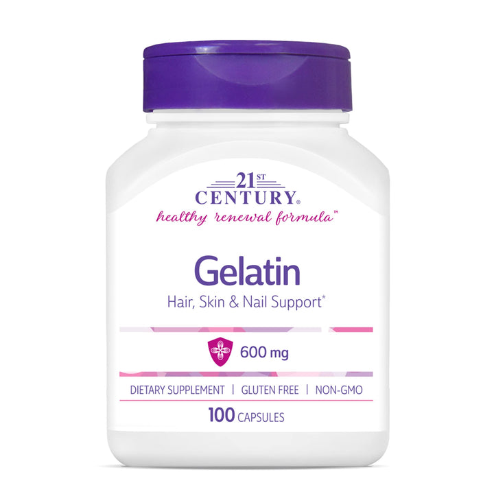 21st Century Gelatin 600mg, 100 Capsules