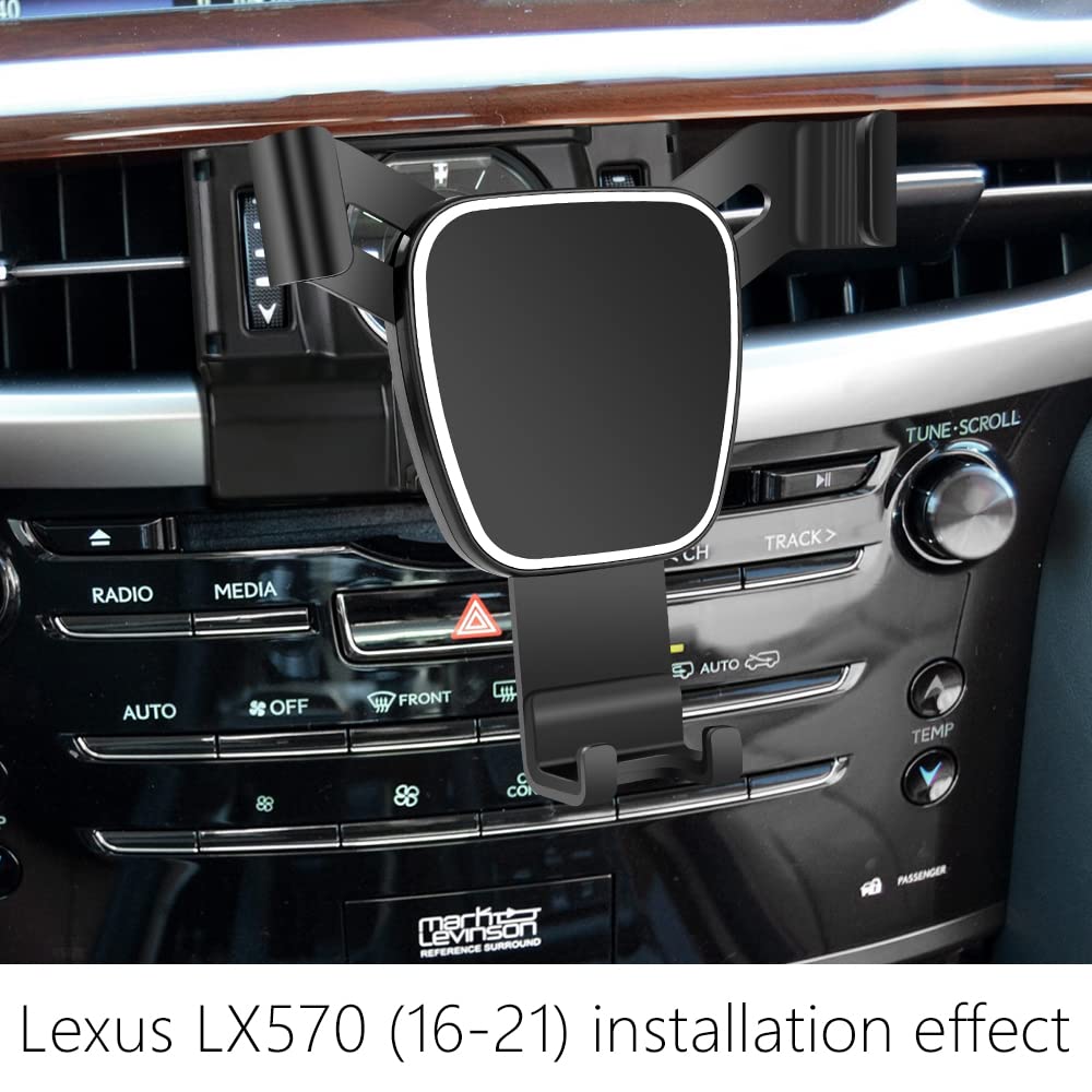 LUNQIN Car Phone Holder for Lexus LX 570 LX570 2016-202