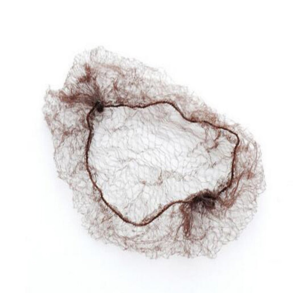 Pack of 20pcs Hair Nets Invisible Elastic Edge Mesh 50cm 20 Dark Brown