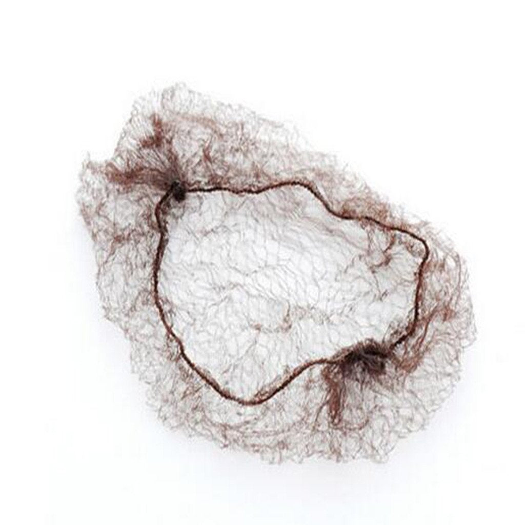 Pack of 20pcs Hair Nets Invisible Elastic Edge Mesh 50cm 20 Dark Brown