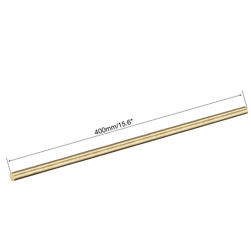 Brass Rod,4mm,5/32inch Diameter 400mm Length Brass Solid Round Rod Lathe Bar Stock for RC Model Airplane Helicopter DIY Craft 1pcs