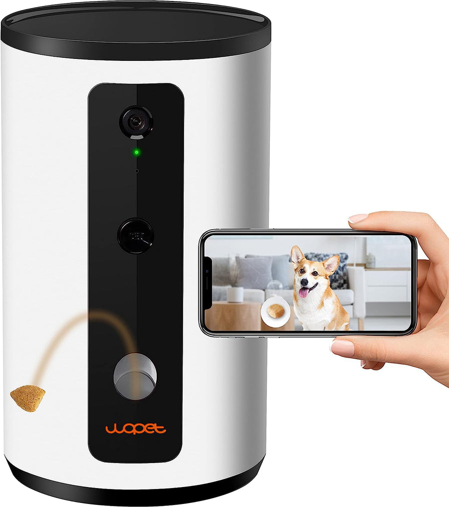 Dog Camera D01 Plus: 5G WiFi Pet Camera with Treat Tossing, 1080P HD with Night Vision for Pet Viewing, Two Way Audio Communication Designed for Dogs and Cats, Monitor Your Pet Remotely