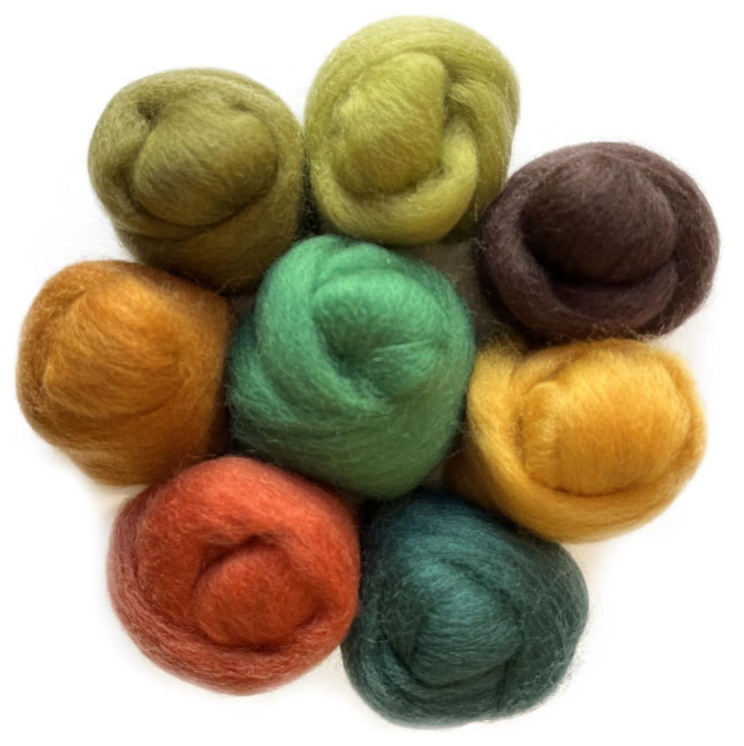 WISTYRIA EDITIONS Wool Roving Woodsy, 12-Inch, Blossom