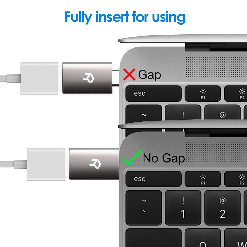 Rankie 2-Pack USB C 3.0 Adapter Hi-Speed USB Type C to 