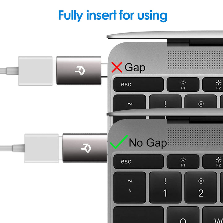 Rankie 2-Pack USB C 3.0 Adapter Hi-Speed USB Type C to 