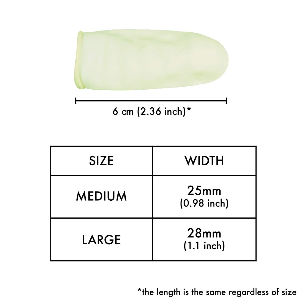 Disposable Latex Finger Cots 200pcs (Large), Anti-Stati