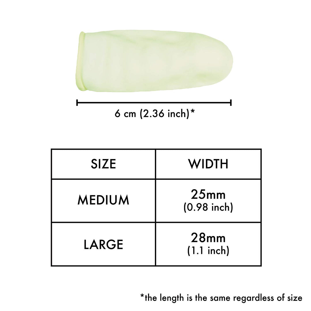 Disposable Latex Finger Cots 200pcs (Large), Anti-Stati