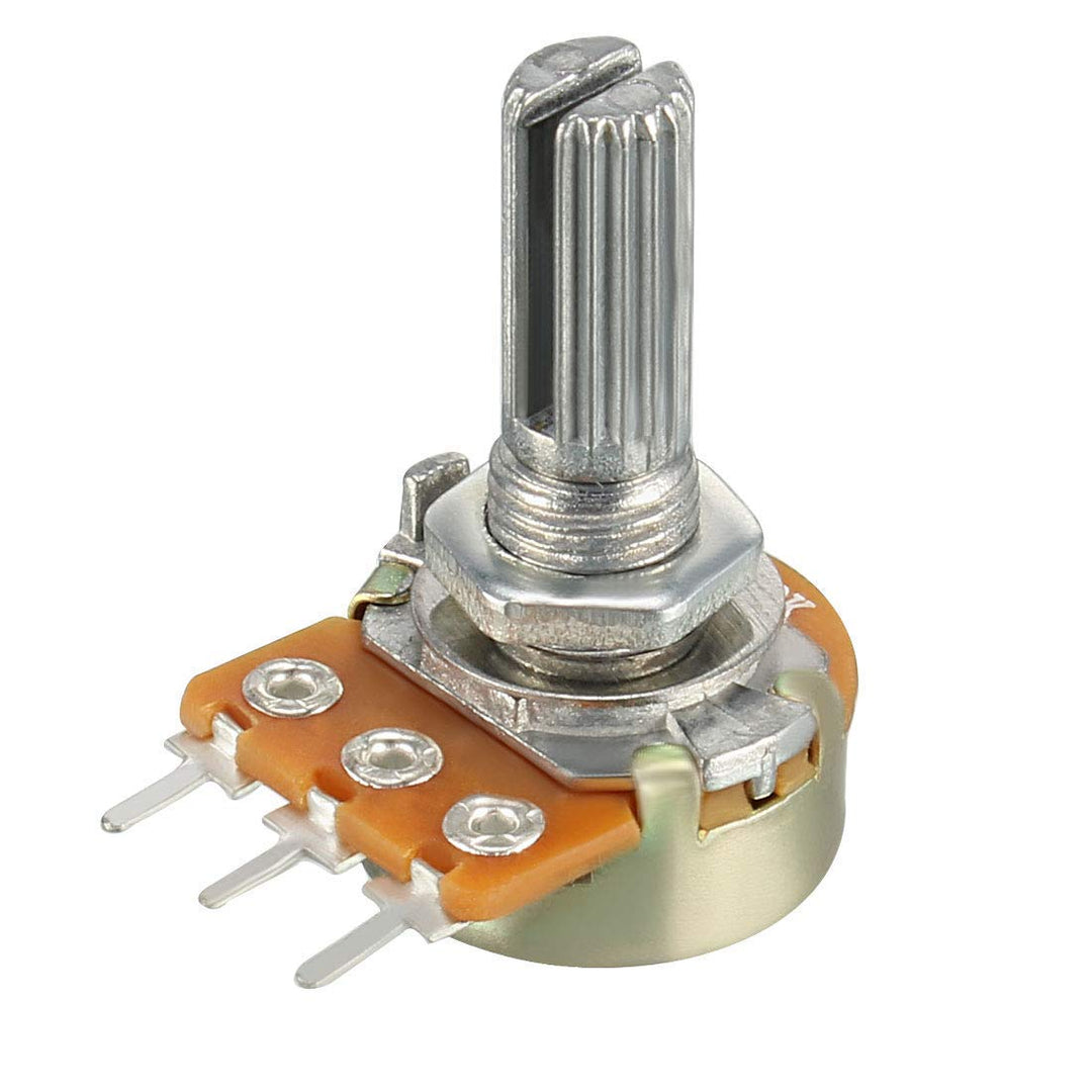 HiLetgo 20pcs WH148 Single-Joint Potentiometer 1K B1K Variable Resistors 15mm Shaft 3Pins 1K Ohm Potentiometer