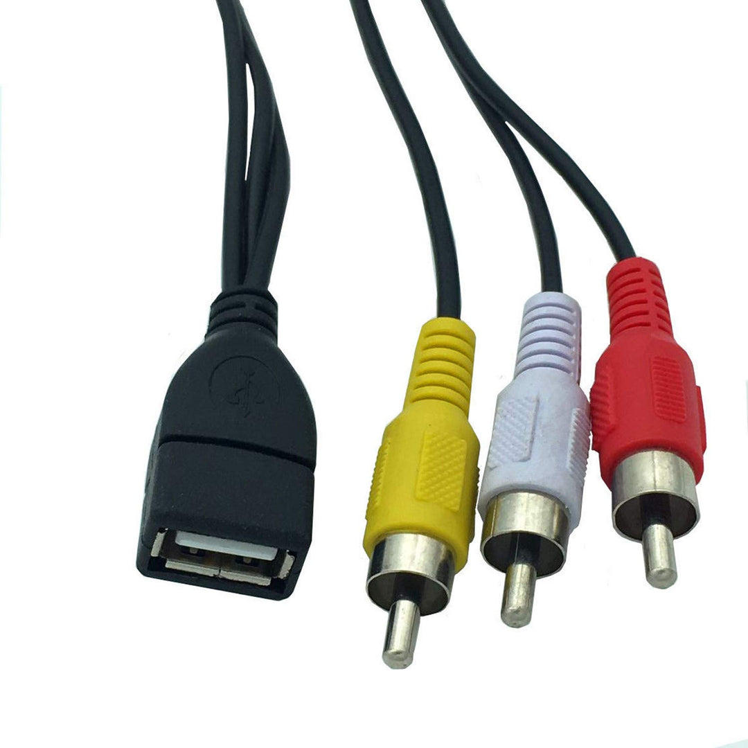 ANRANK UR20315AK 5FT/1.5M USB A Female to 3 RCA AV Audi