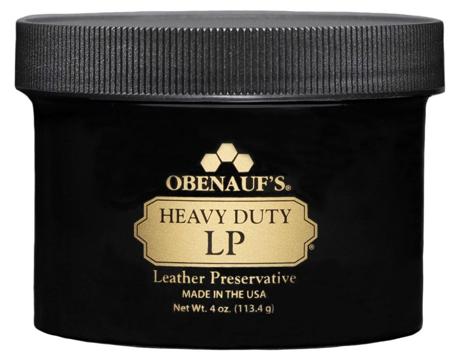 Heavy Duty LP Leather Preservative (4oz)- All Natural Beeswax Oil Conditioner- Rejuvenate Restore & Preserve Sunfaded or Cracked Boots Jackets Saddles Car Auto Upholstery Furniture- USA Made
