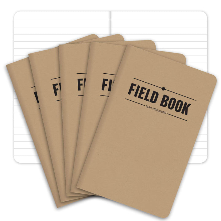 ELAN Publishing Company Publishing ELAN-FN-003A Field Notebook, 3.5 x 5.5, Lined Memo Book, Kraft