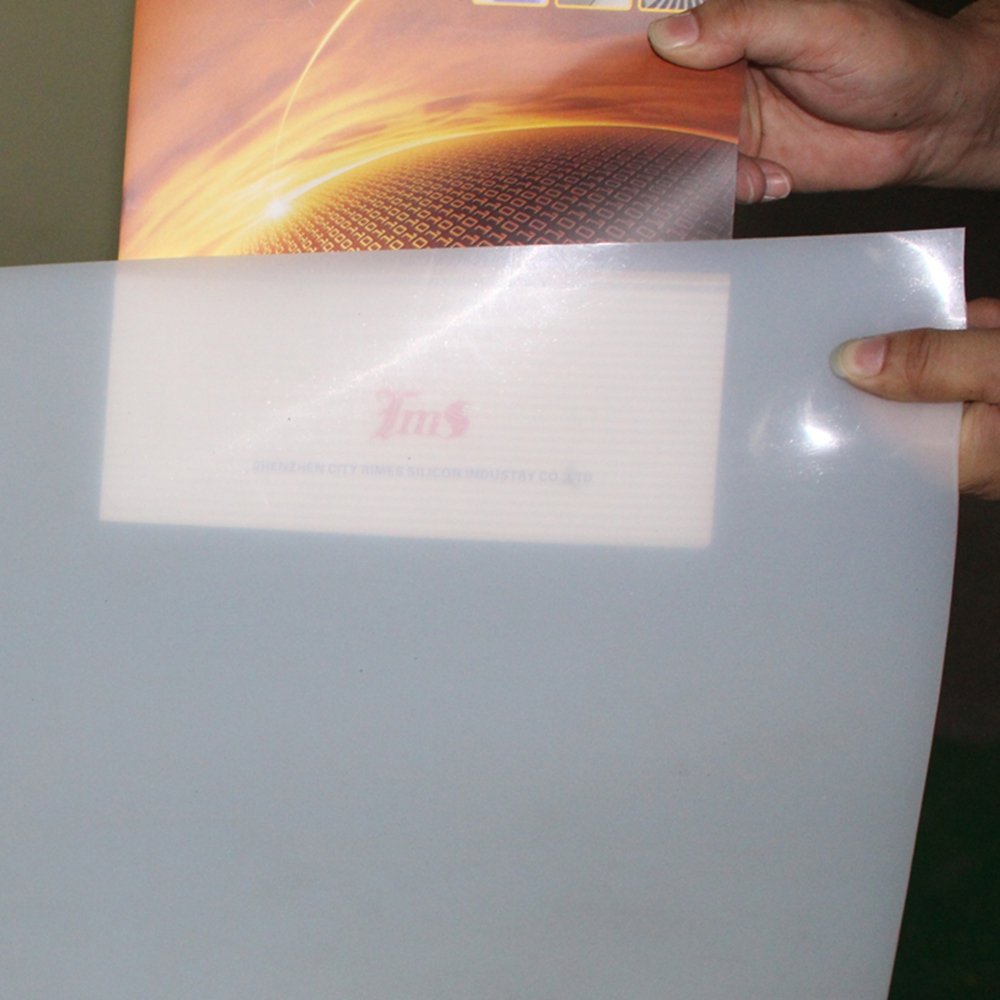 Translucent High Temp Thin Silicone Rubber Sheet 1/25 by 12 by 19.7 inch