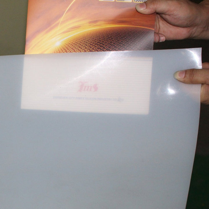 Translucent High Temp Thin Silicone Rubber Sheet 1/25 by 12 by 19.7 inch