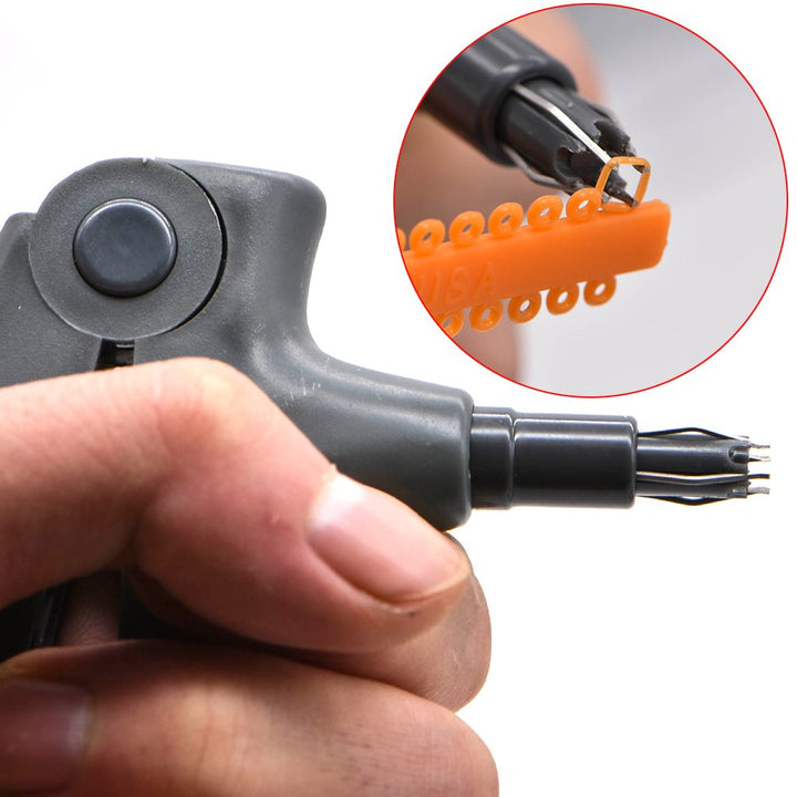 Angzhili 1 Piece Dental Ligature Tie Gun,Ligature Ring Placement Tool,Dispenser Shooter(Gray)