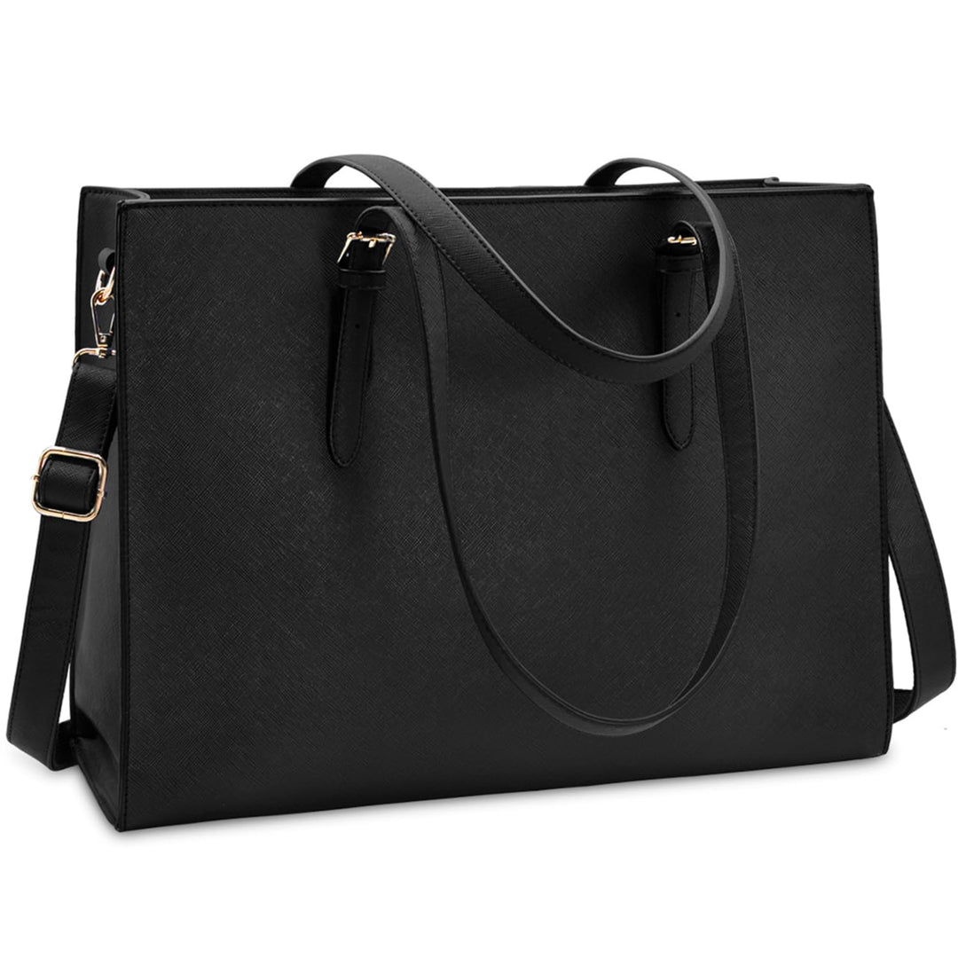 Laptop Bag for Women Waterproof Lightweight Leather 15.