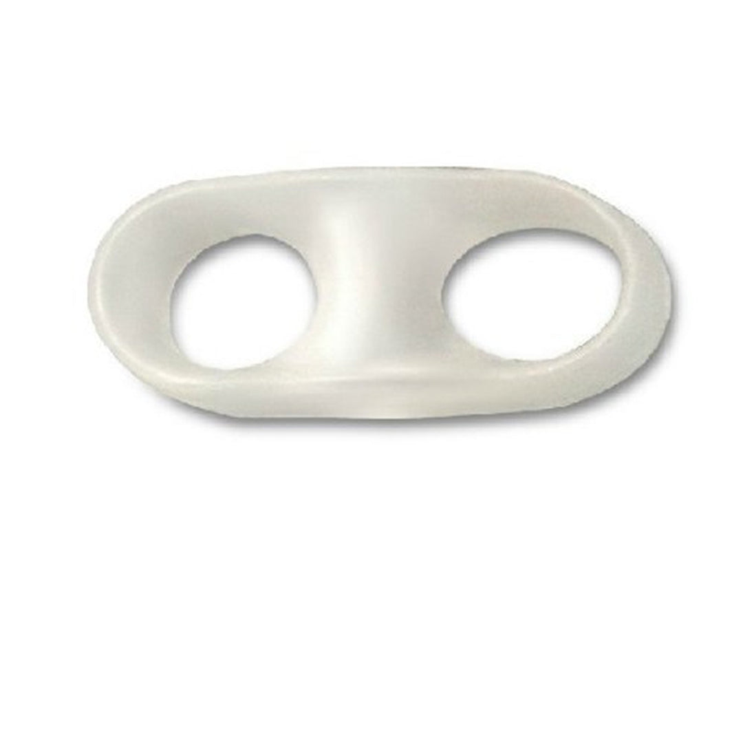 AnHuaUnisex Small Toe Soft Silicone 2 Holes Orthotics Bunion Tail Toe Straightener Separator Shield Protector Spreader Corrector Adjuster Foot Pain Relief