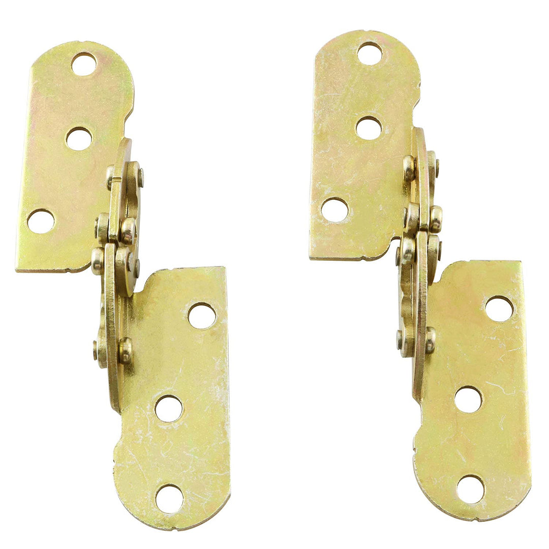 2PCS 180 Degree Flap Hinge Furniture Hardware Dining Table Rotating Hinge Folding Flap Hinge Hinge Cabinet Hinge (with 12 Screws)