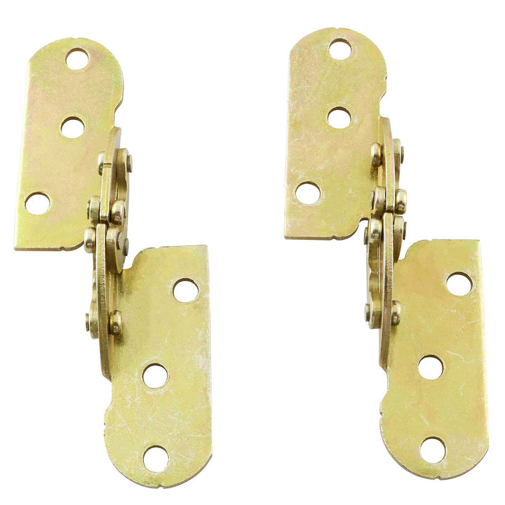 2PCS 180 Degree Flap Hinge Furniture Hardware Dining Table Rotating Hinge Folding Flap Hinge Hinge Cabinet Hinge (with 12 Screws)