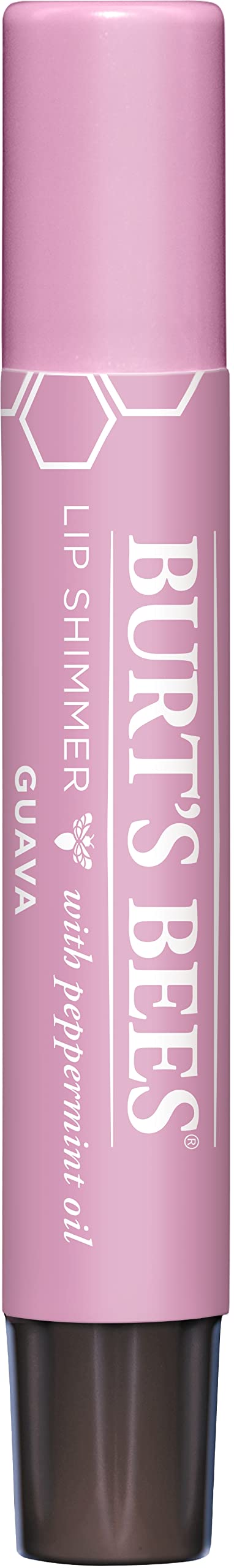 Burt&#39;s Bees 100% Natural Moisturizing Lip Shimmer, Guava, 1 Tube