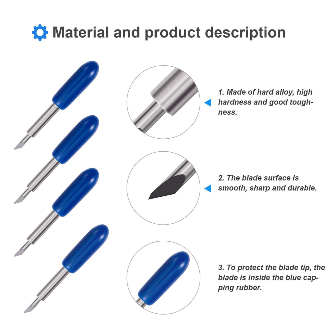30PCS 60°Deep Cut Replacement Blades, , The Cutting Blades for Cricut/Explore Air/Air 2/Maker, Perfect for Cutting Medium Such as Vinyl Fabric.