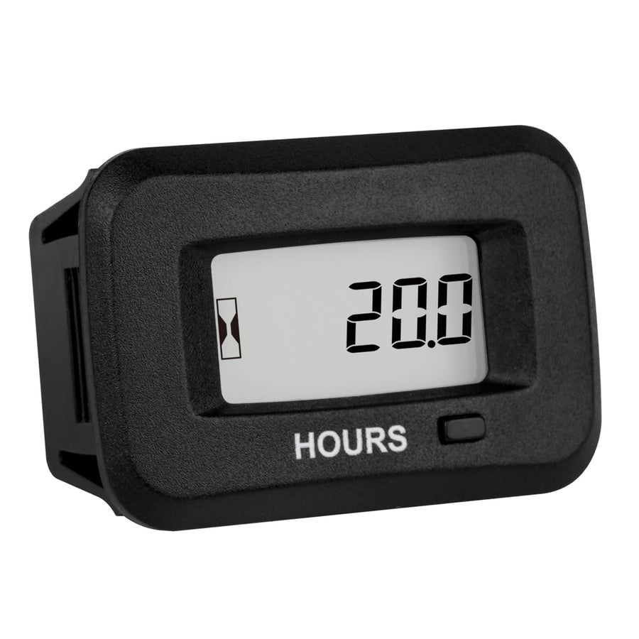 Digital LCD Hour Meter,AC/DC 5V to 277V for Lawn Mower Generator Motorcycle Golf Cart Forklift Scrubber Machine etc.