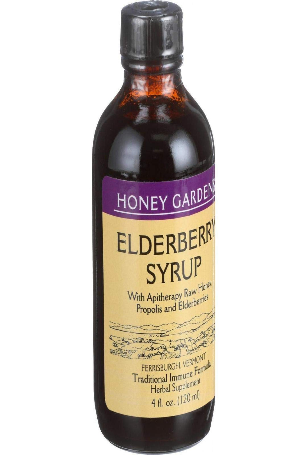 HONEY GARDEN APIARIES Apitherapy Elderberry Honey Syrup