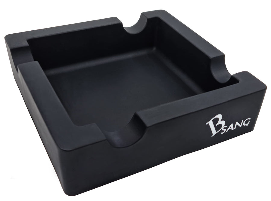BSANG 6-Inch Large Black Silicone Cigar Bulk Ash tray, 