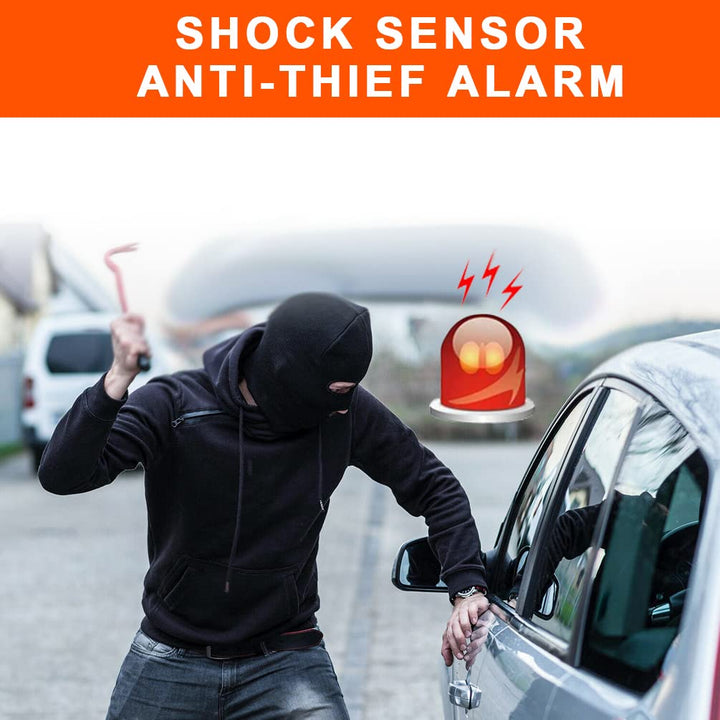Car Keyless Entry Security Alarm System + Remote Engine Starter + Push to Start Stop Iginition Kit Button