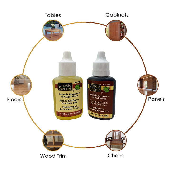 Scratch Remover Pro Set for Dark Wood and Light Wood Fu