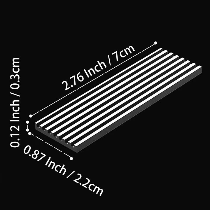 GLOTRENDS M.2 Heatsink for 2280 M.2 SSD, Fit for PC/PS5