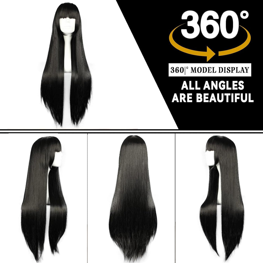Cosplaza Cosplay Wigs 80cm Long Straight Enma Ai Hell G