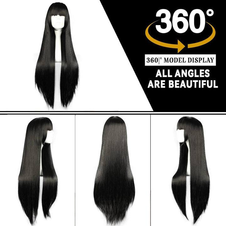 Cosplaza Cosplay Wigs 80cm Long Straight Enma Ai Hell G
