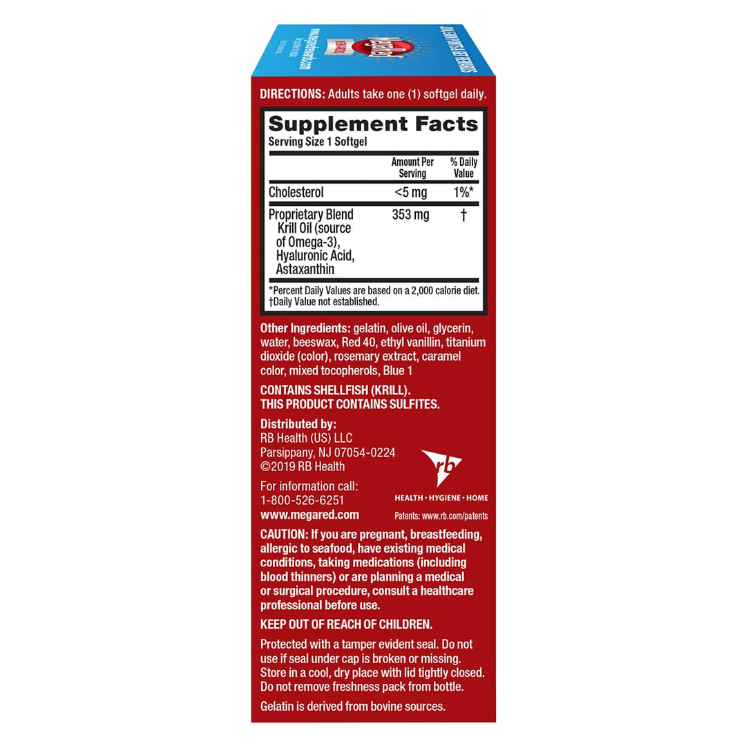 MegaRed 353mg Omega-3 Krill Oil Joint Care Supplement w