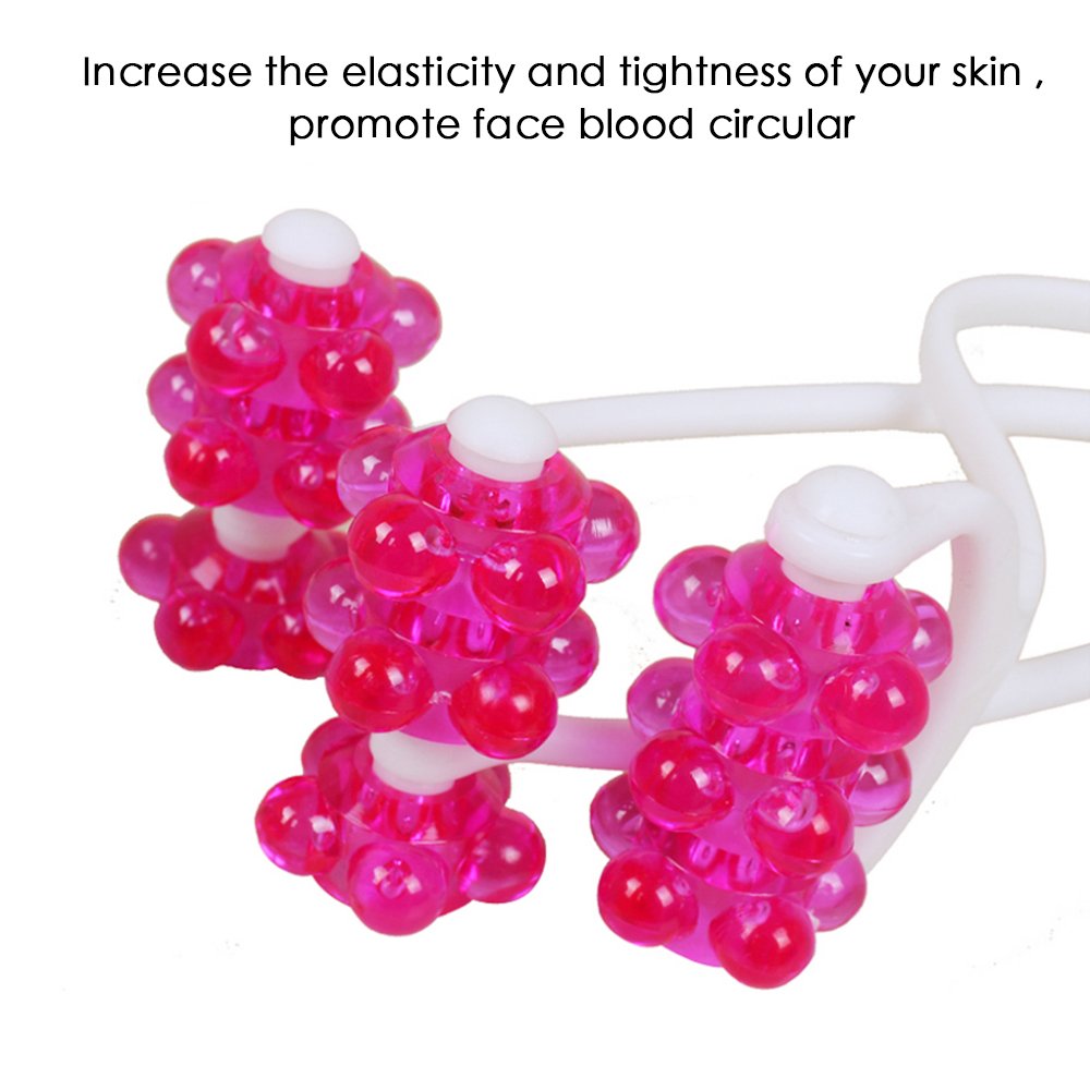 2 In 1 Face Roller Massager for Face Tightening and Lifting, 3D Roller Face Massager Double Chin Remover, Face Slimming Massager Neckline Slimmer Jaw Exerciser Facial Lift Roller Body Massager Tool