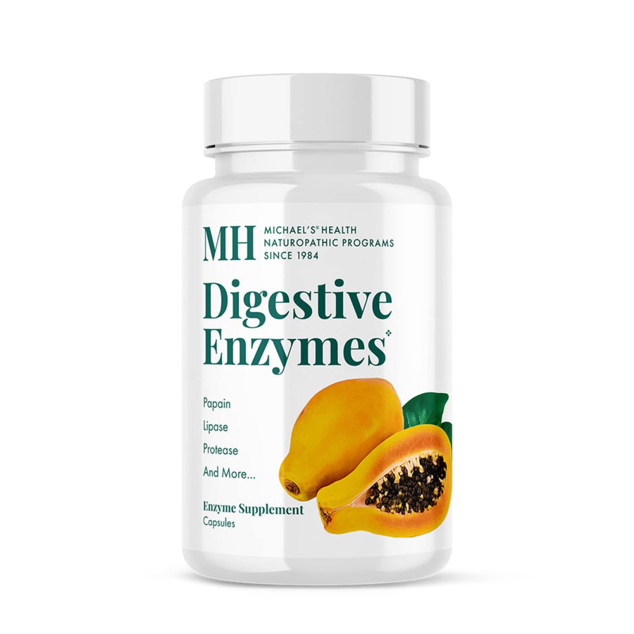 Health Naturopathic Programs Digestive Enzymes - 90 Capsules - Assists in Digesting Protein, Fats, Starch, Dairy & Carbohydrates - 30 Servings