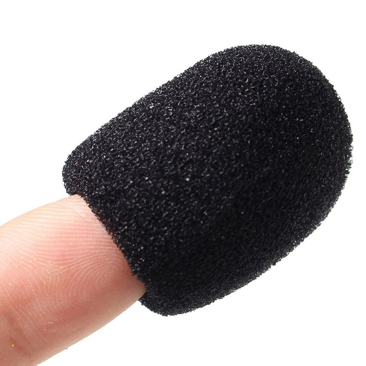 15 Pack Foam Microphone Windscreen, Lapel Headset Microphone Sponge Mini Foam Cover Shield Protection for Variety of Headset Microphone(Black)