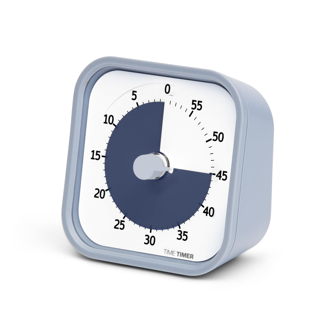 Home MOD - 60 Minute Kids Visual Timer Home Edition - for Homeschool Supplies Study Tool, Timer for Kids Desk, Office Desk and Meetings with Silent Operation (Pale Shale)