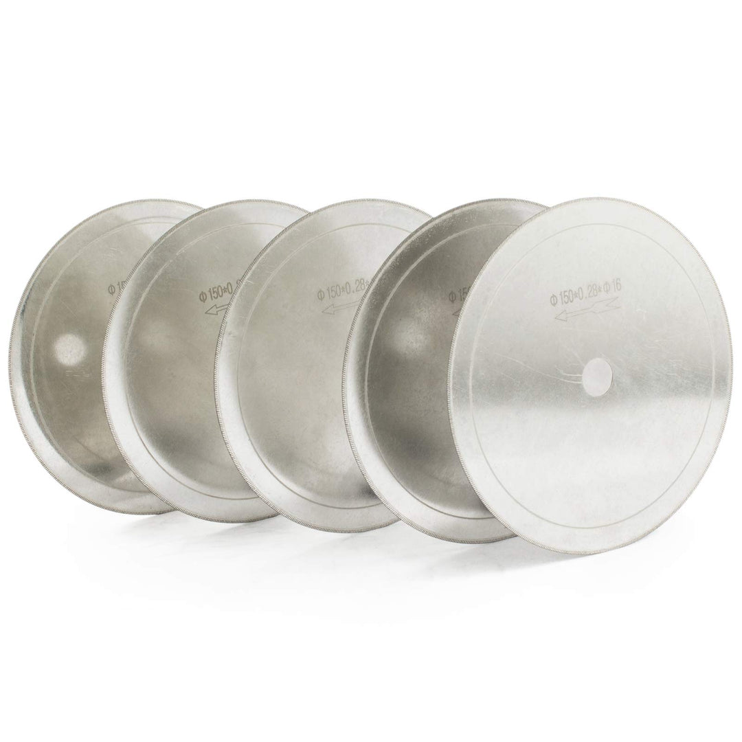 6 inch Diamond Lapidary Saw Blades Super-Thin Rim 0.36mm Pack of 5Pcs