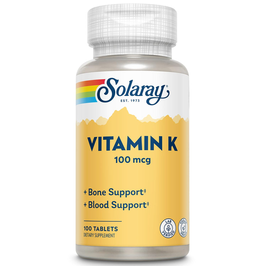 Solaray Vitamin K-1 100mcg | Healthy Bone Structure, Bl