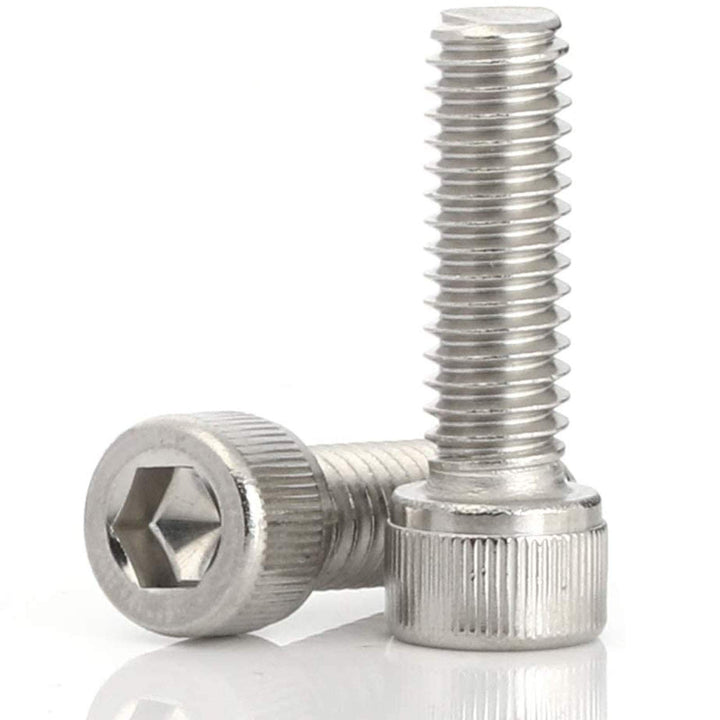 M3-0.5 x 12mm Socket Head Cap Screws Metric, Allen Socket Drive, Stainless Steel 304, Full Thread, Bright Finish, Machine Thread (50 Pcs)
