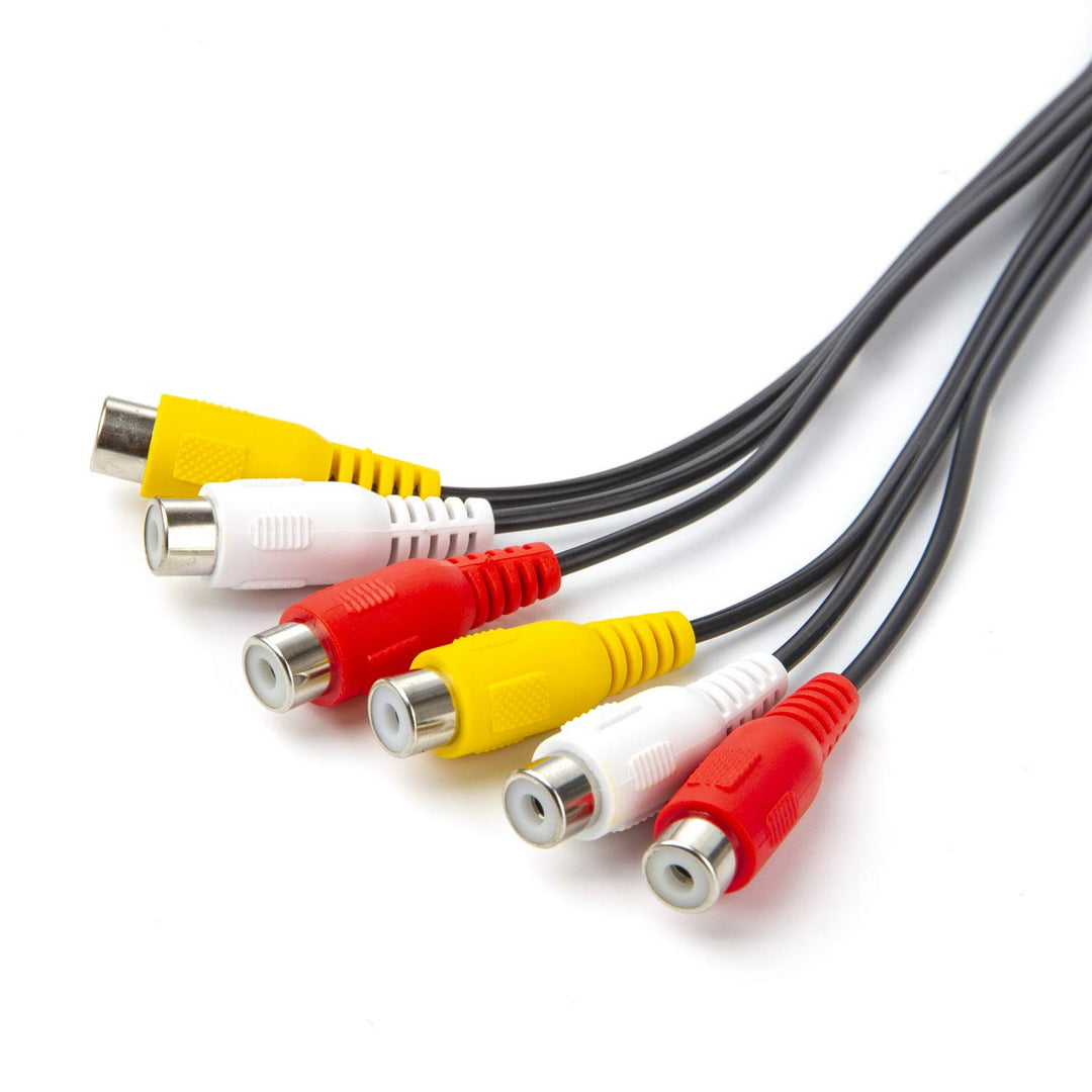 Xenocam 3 RCA Male Jack to 6 RCA Female Plug Splitter A