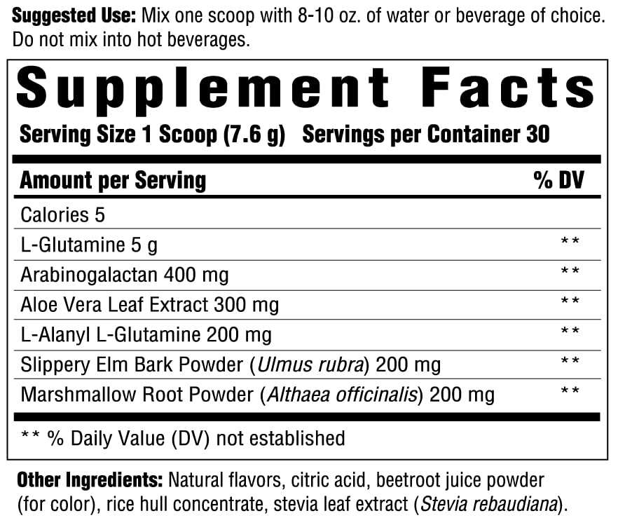 INNATE Response Formulas GI Response - Powdered Digestive Blend to Support Gastrointestinal Health - 5g Glutamine Per Serving - 30 Servings (228 Grams)