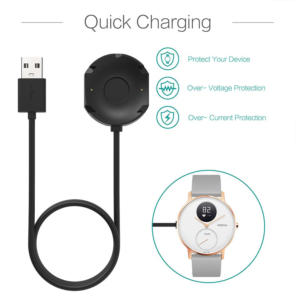 Charger Compatible with Withings Steel HR | Nokia Steel HR - 1M