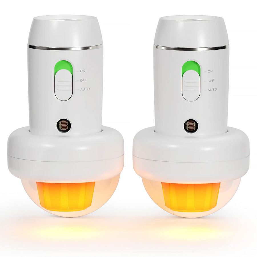 Emergency LED Flashlight, 3-in-1 Rechargeable Power Failure Light, Multi-Function Portable Automatically Handheld Lights for Home, Lighting Sensor Night Light, 2 Packs