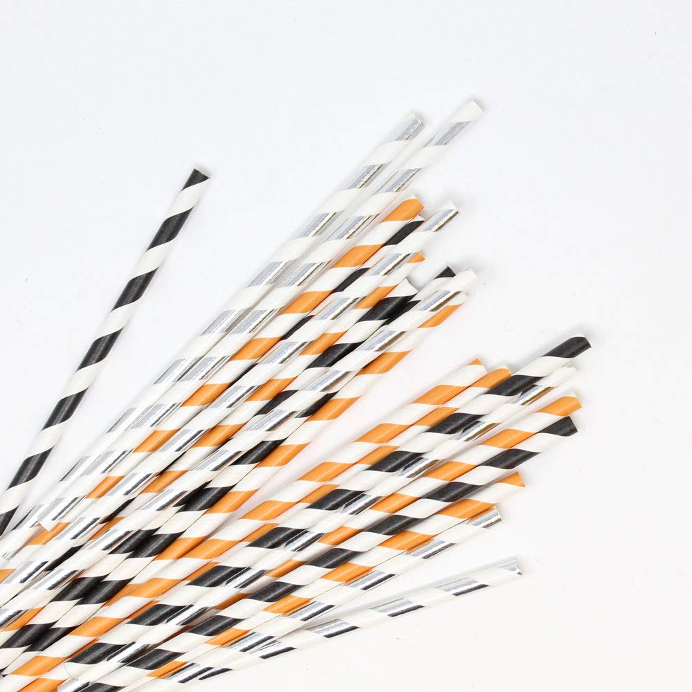 Just Artifacts - Assorted Decorative Paper Straws 100pc