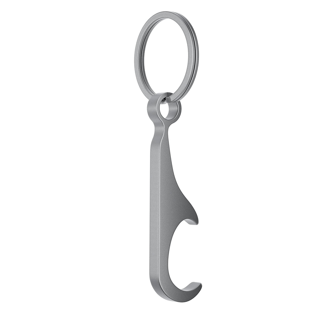 Titanium bottle opener keychain with keyring mini EDC bottle opener