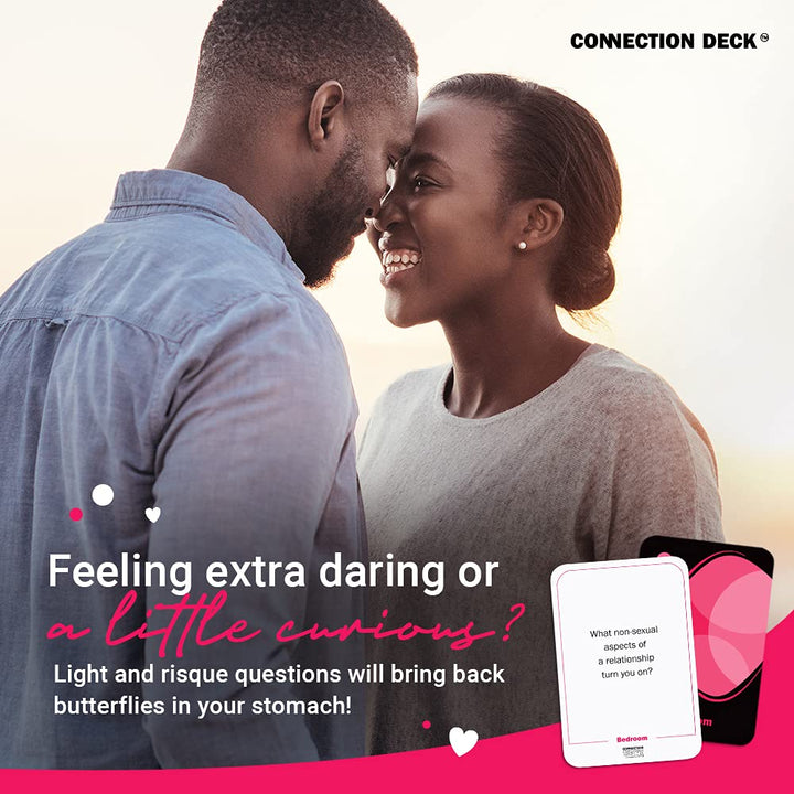 Card Game for Couples - Connecting and Revealing Questions to Ignite A Deeper Relationship - Perfect for Anniversary, Date Night &amp; More (100 Cards)