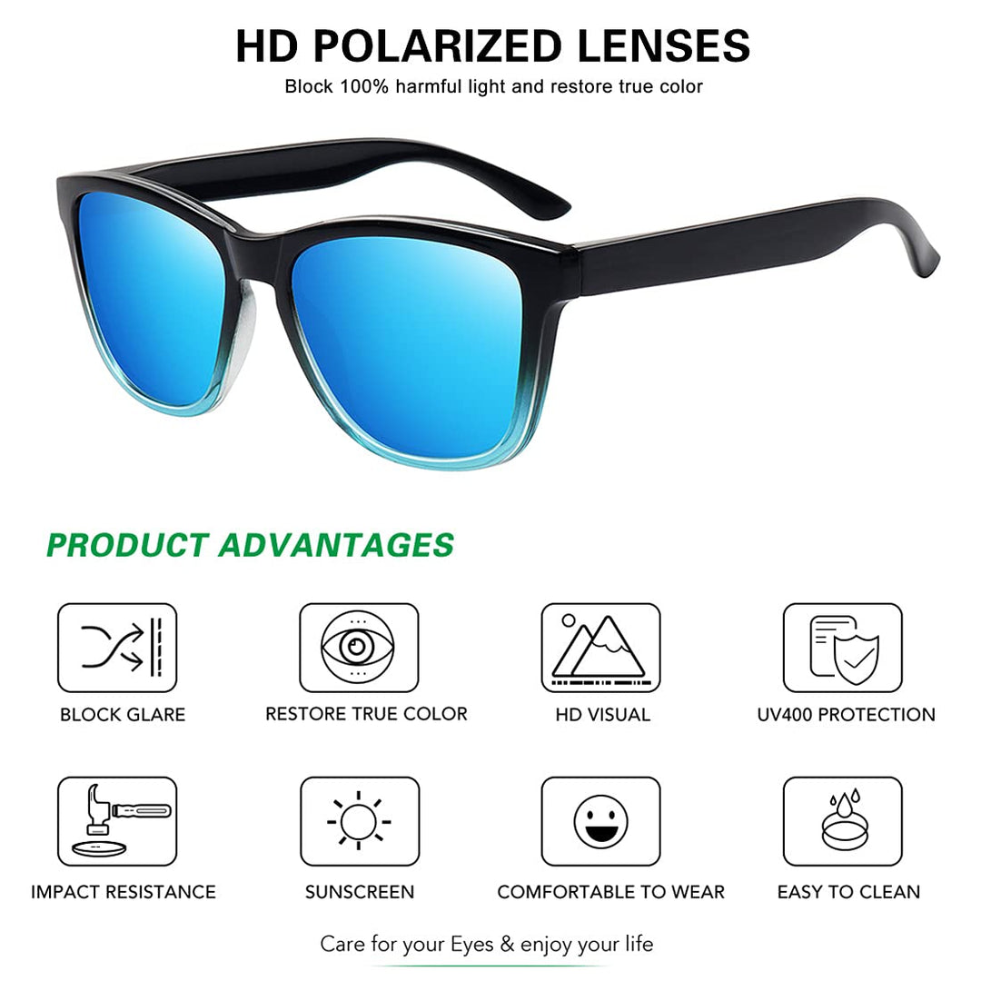 MEETSUN Polarized Sunglasses for Women Men Classic Retr